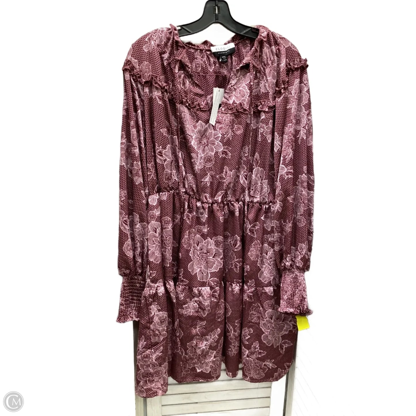 Dress Casual Midi By Eloquii In Floral Print, Size: 14