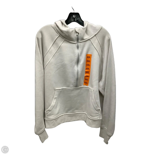 Sweatshirt Hoodie By Danskin In Beige, Size: Xxl