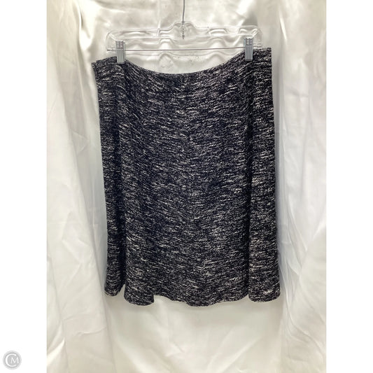 Skirt Midi By Talbots In Black & White, Size: 12