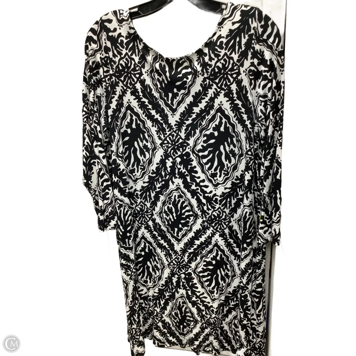 Dress Designer By Lilly Pulitzer In Black & White, Size: L