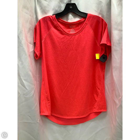 Athletic Top Short Sleeve By Tek Gear In Orange, Size: L