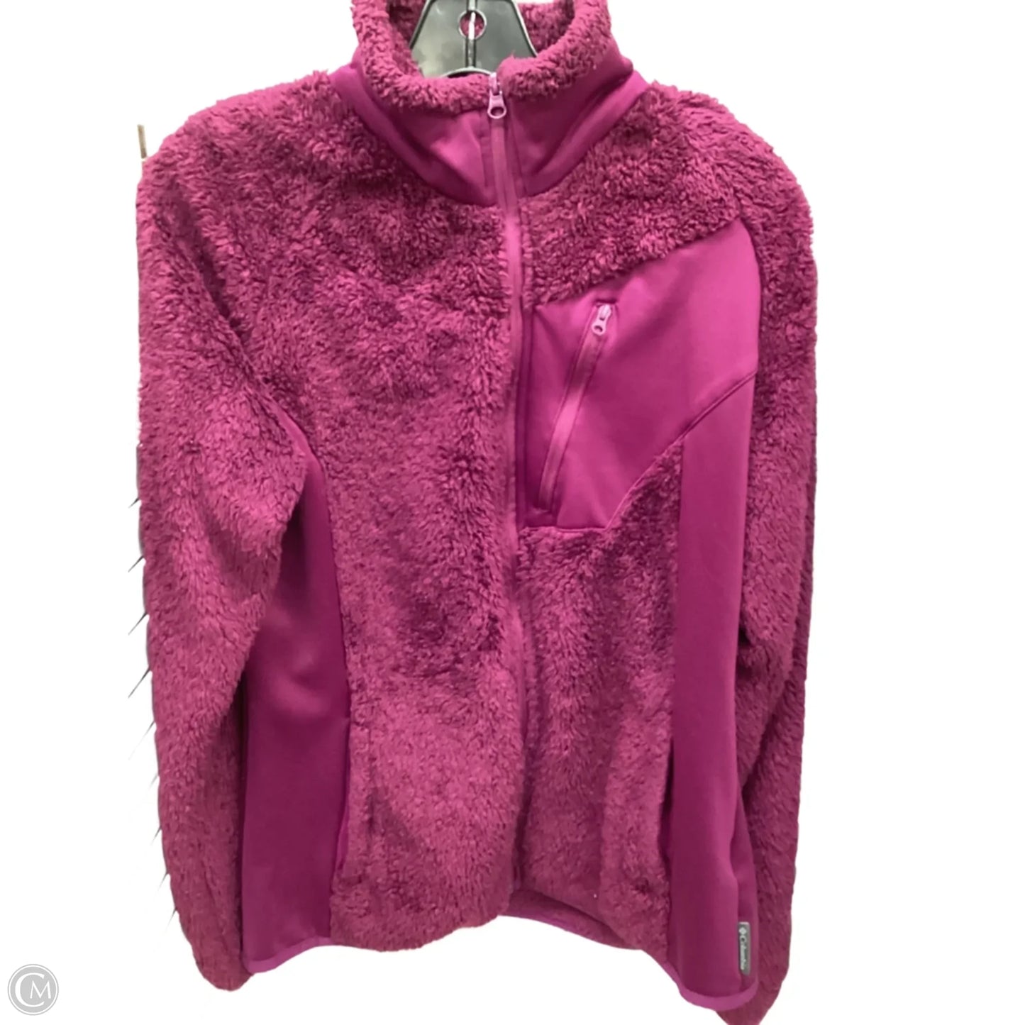 Jacket Faux Fur & Sherpa By Columbia In Maroon, Size: L