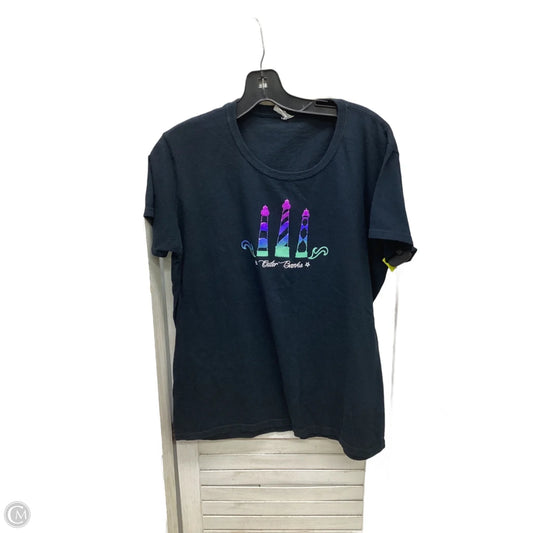 Top Short Sleeve By Gildan In Black, Size: Xl
