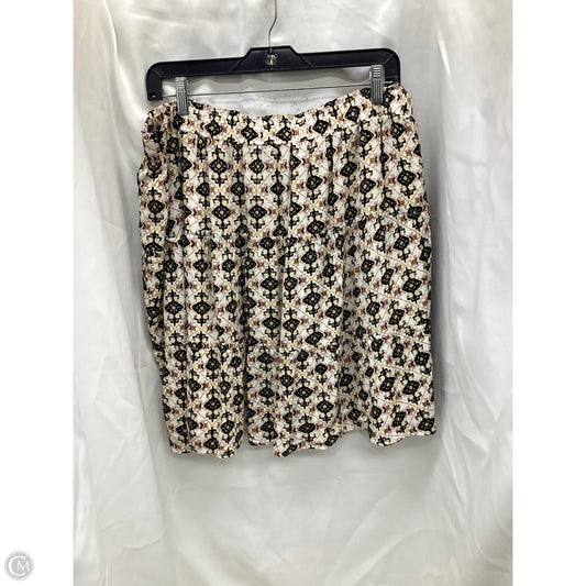 Skirt Midi By Loft In Multi-colored, Size: Xl