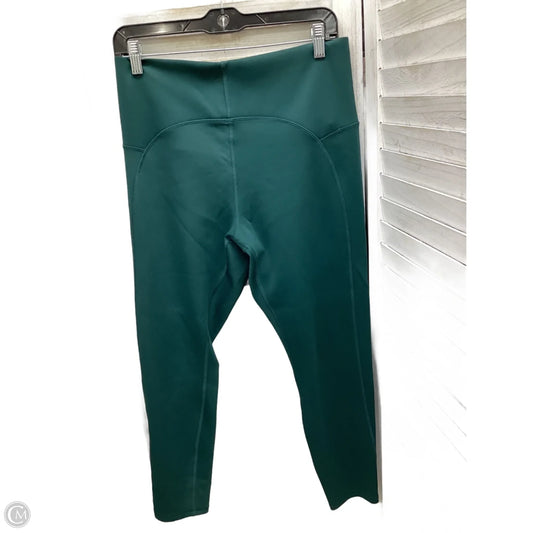 Athletic Leggings By Spyder In Green, Size: Xl