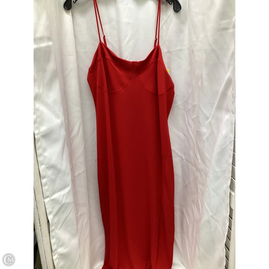 Dress Casual Midi By Fashion Nova In Red, Size: 2x