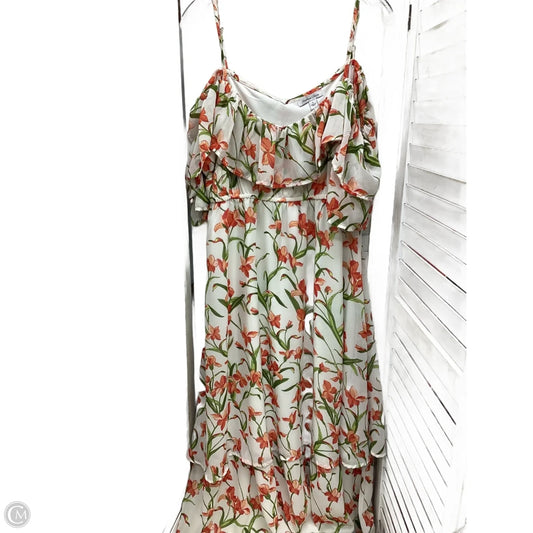 Dress Casual Maxi By Clothes Mentor In Floral Print, Size: L