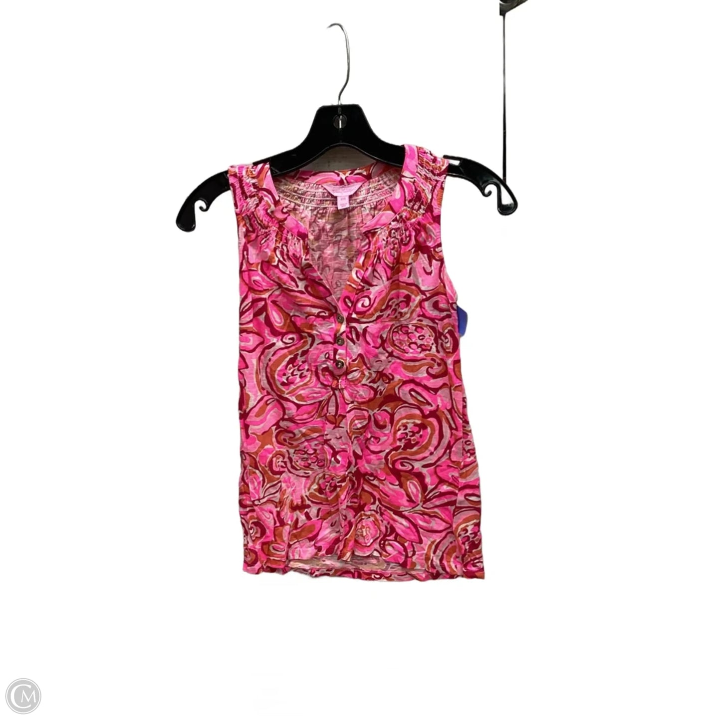Top Sleeveless Designer By Lilly Pulitzer In Pink, Size: Xxs