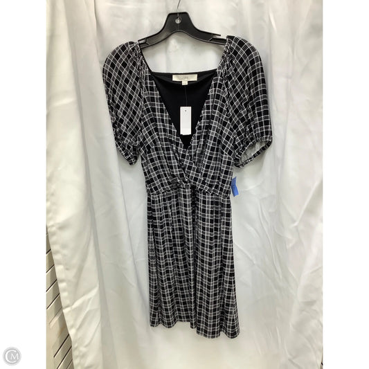 Dress Casual Midi By Loft In Plaid Pattern, Size: S