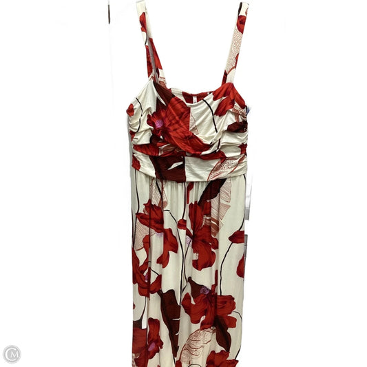 Dress Casual Maxi By Soma In Floral Print, Size: L