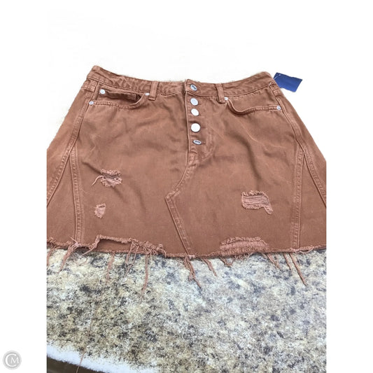 Skirt Mini & Short By We The Free In Brown Denim, Size: 8