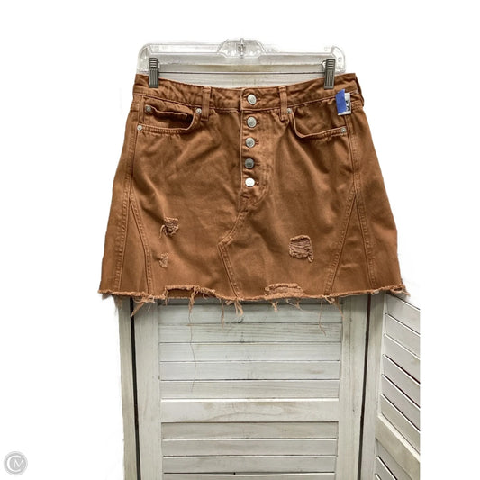 Skirt Mini & Short By We The Free In Brown Denim, Size: 8