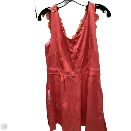 Dress Designer By Lilly Pulitzer In Coral, Size: L