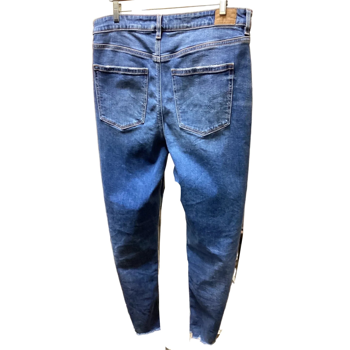 Jeans Boyfriend By American Eagle In Blue Denim, Size: 14