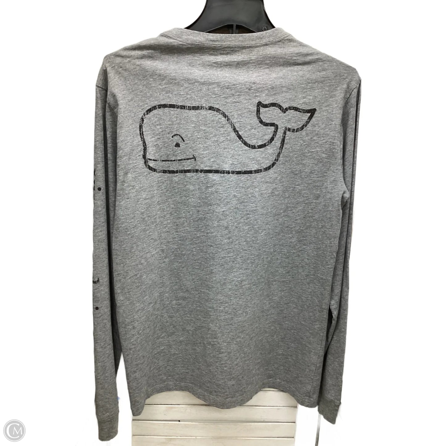 Top Long Sleeve By Vineyard Vines In Grey, Size: Xs