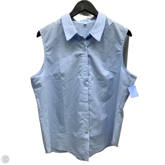 Top Sleeveless By Clothes Mentor In Blue, Size: Xxl