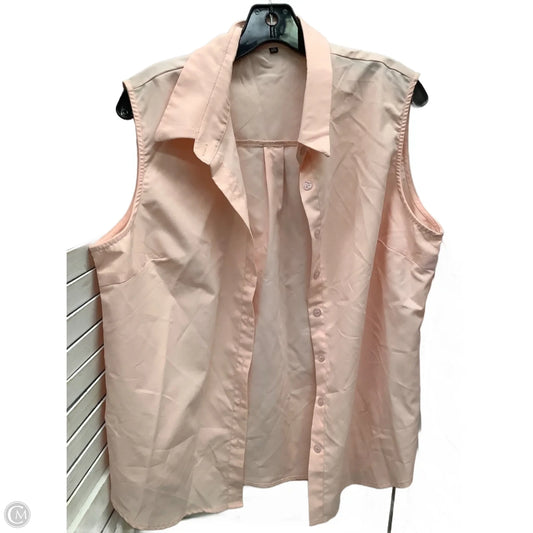 Top Sleeveless By Clothes Mentor In Pink, Size: 2x