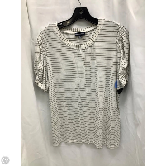 Top Short Sleeve By Modern Works In Striped Pattern, Size: Xl