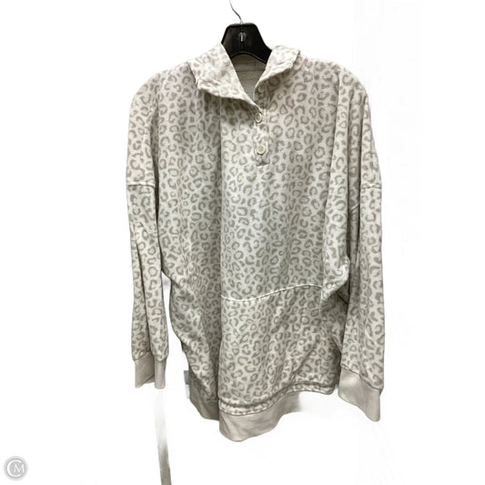 Sweatshirt Hoodie By Old Navy In Leopard Print, Size: 3x