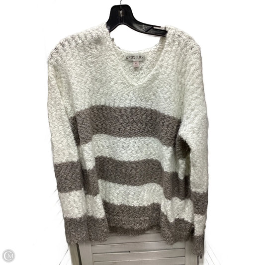 Sweater By Knox Rose In Striped Pattern, Size: Xl