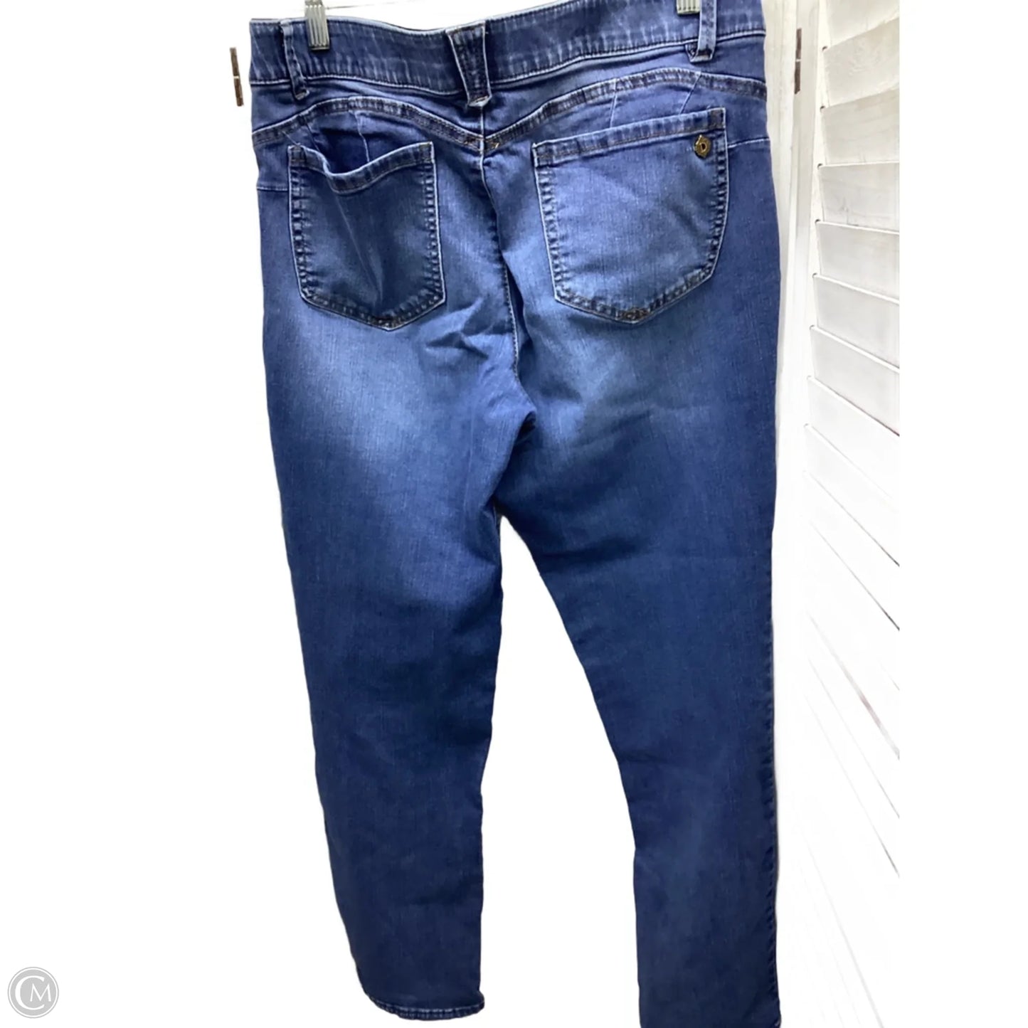 Jeans Straight By Democracy In Blue Denim, Size: 14