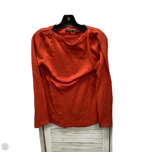 Top Long Sleeve By Jeanne Pierre In Orange, Size: M