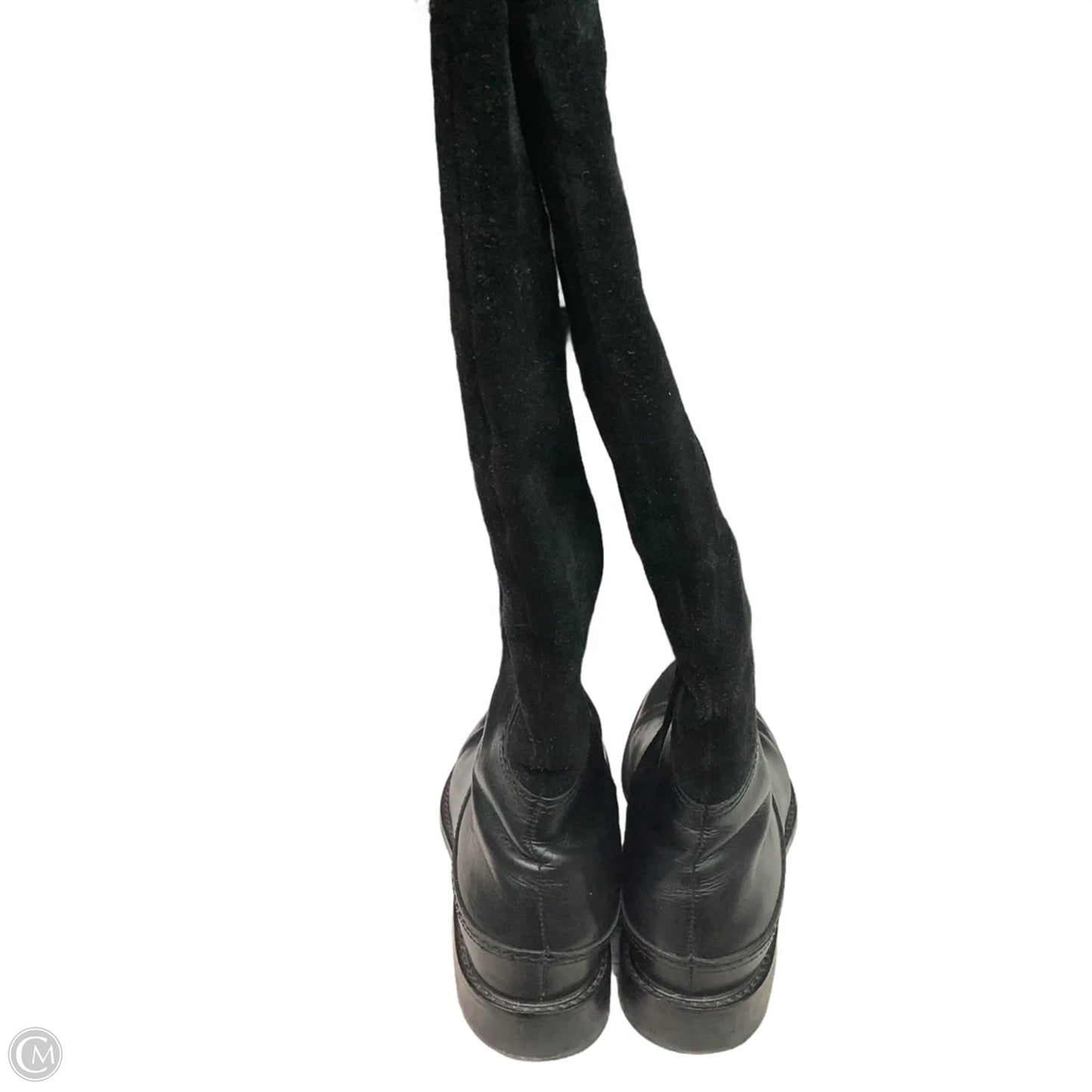 Boots Knee Flats By Clothes Mentor In Black, Size: 8.5