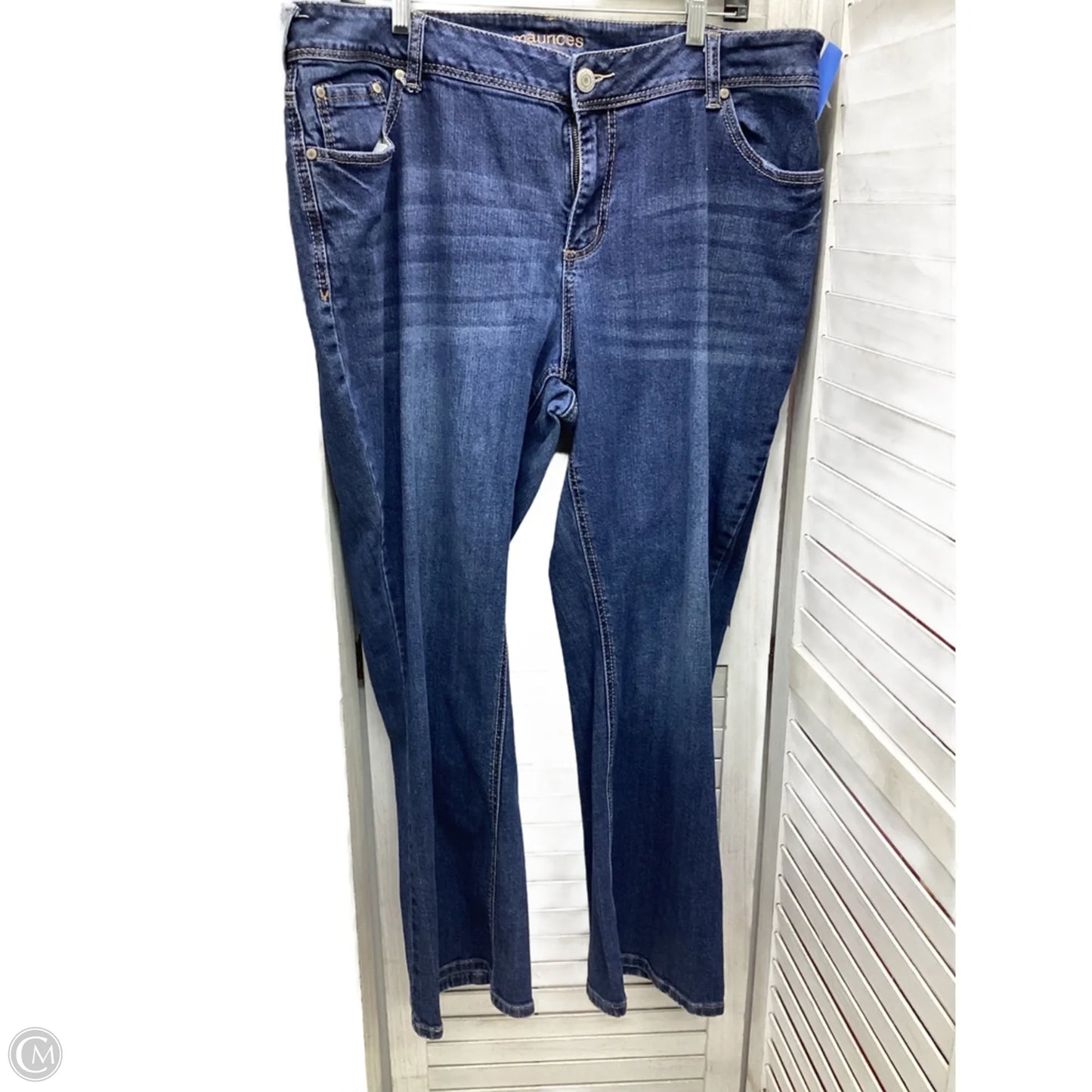 Jeans Boot Cut By Maurices In Blue Denim, Size: 20
