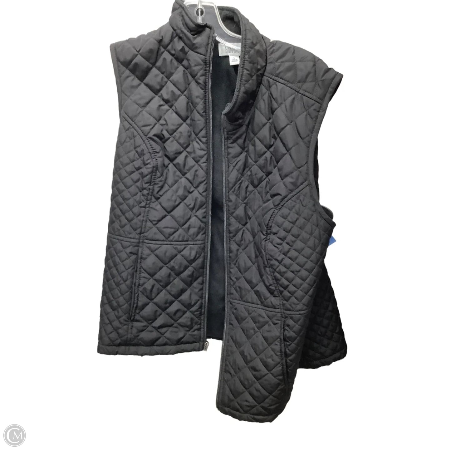 Vest Puffer & Quilted By Croft And Barrow In Black, Size: L