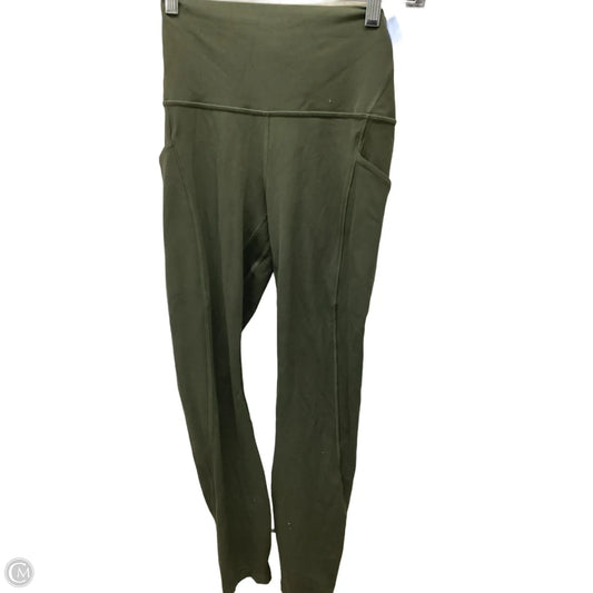 Athletic Leggings By Lululemon In Green, Size: 4