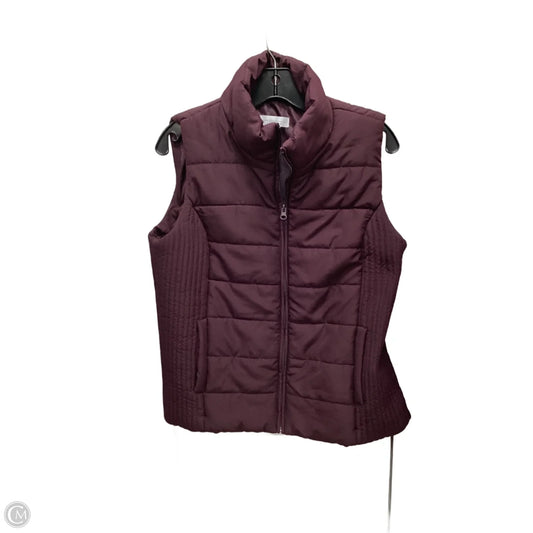 Vest Puffer & Quilted By New York And Co In Maroon, Size: M