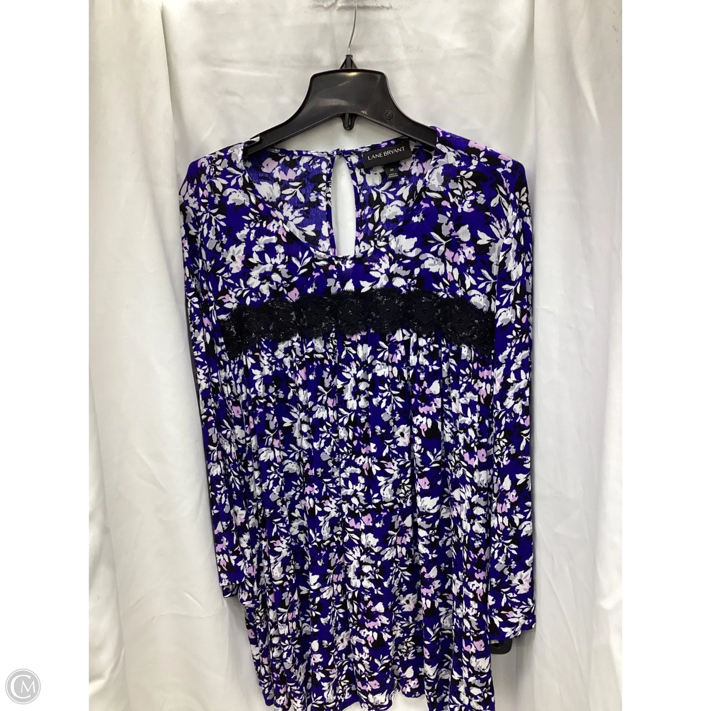 Top Long Sleeve By Lane Bryant In Floral Print, Size: 22