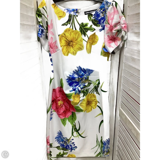 Dress Designer By Karl Lagerfeld In Floral Print, Size: 8