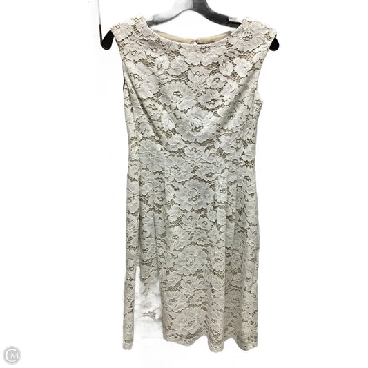 Dress Casual Midi By Vince Camuto In Ivory, Size: 6