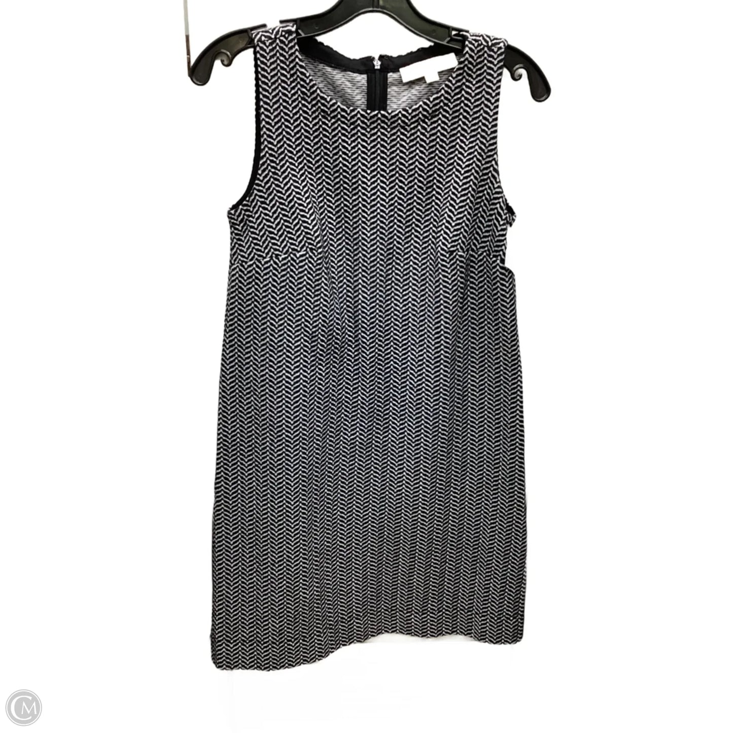 Dress Casual Midi By Loft In Black & White, Size: Xs