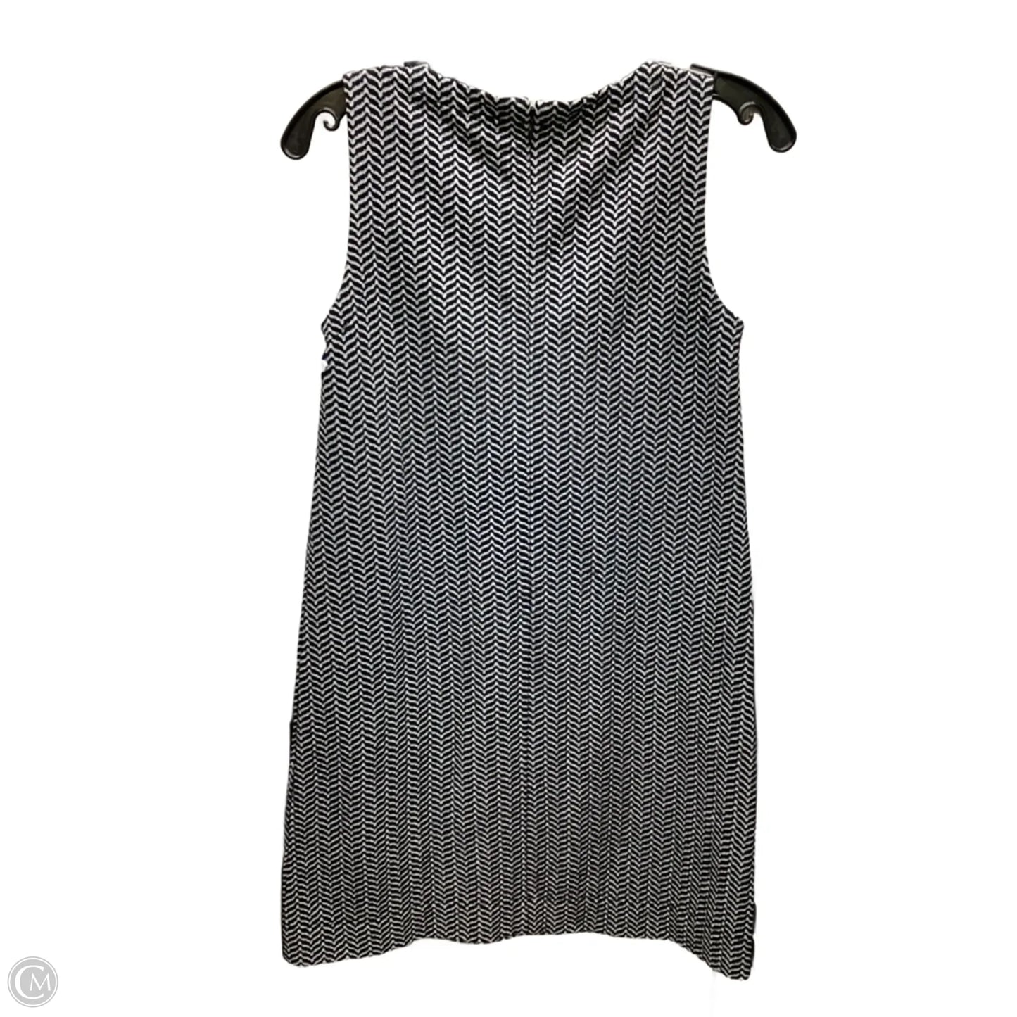 Dress Casual Midi By Loft In Black & White, Size: Xs