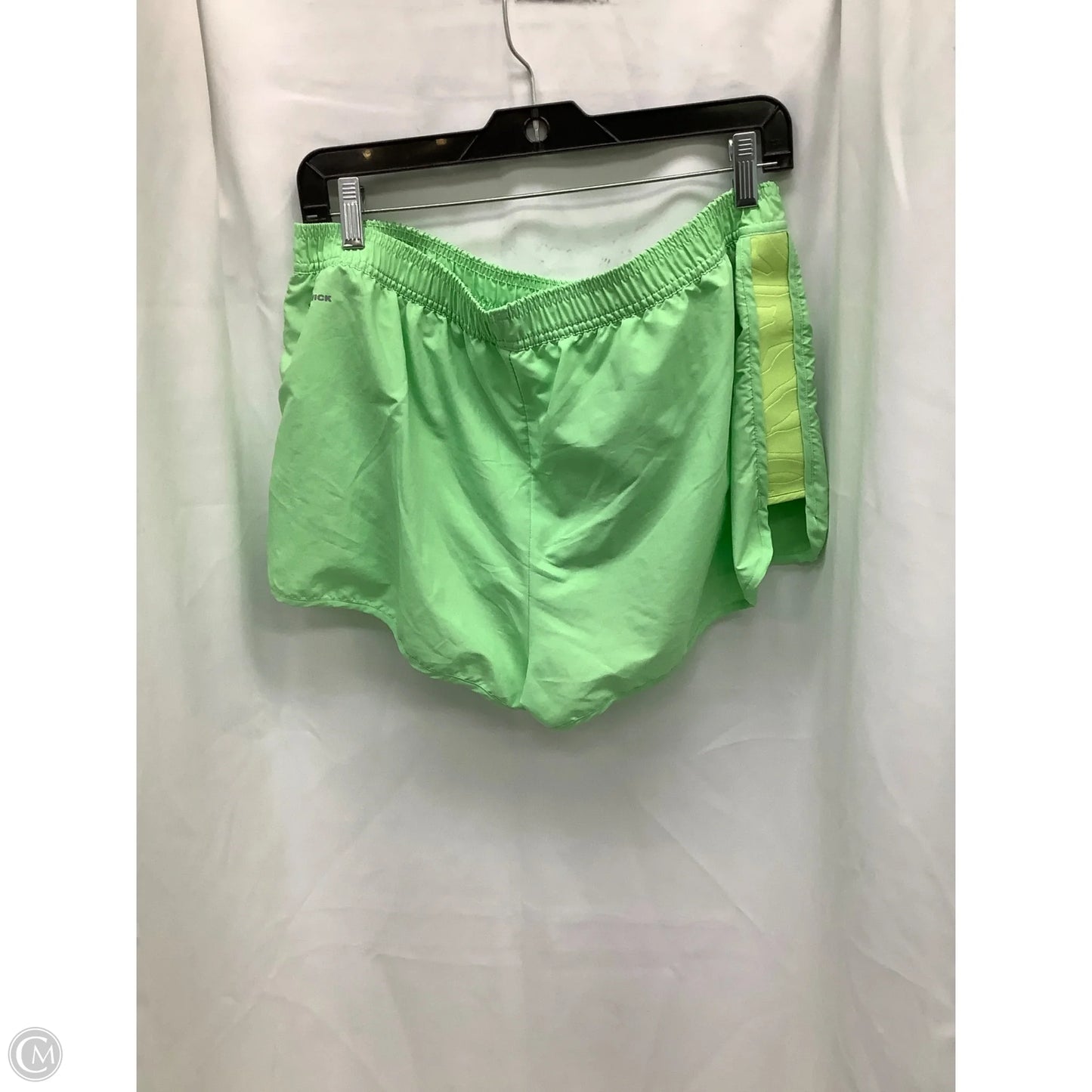 Athletic Shorts By Reebok In Green & Yellow, Size: Xl