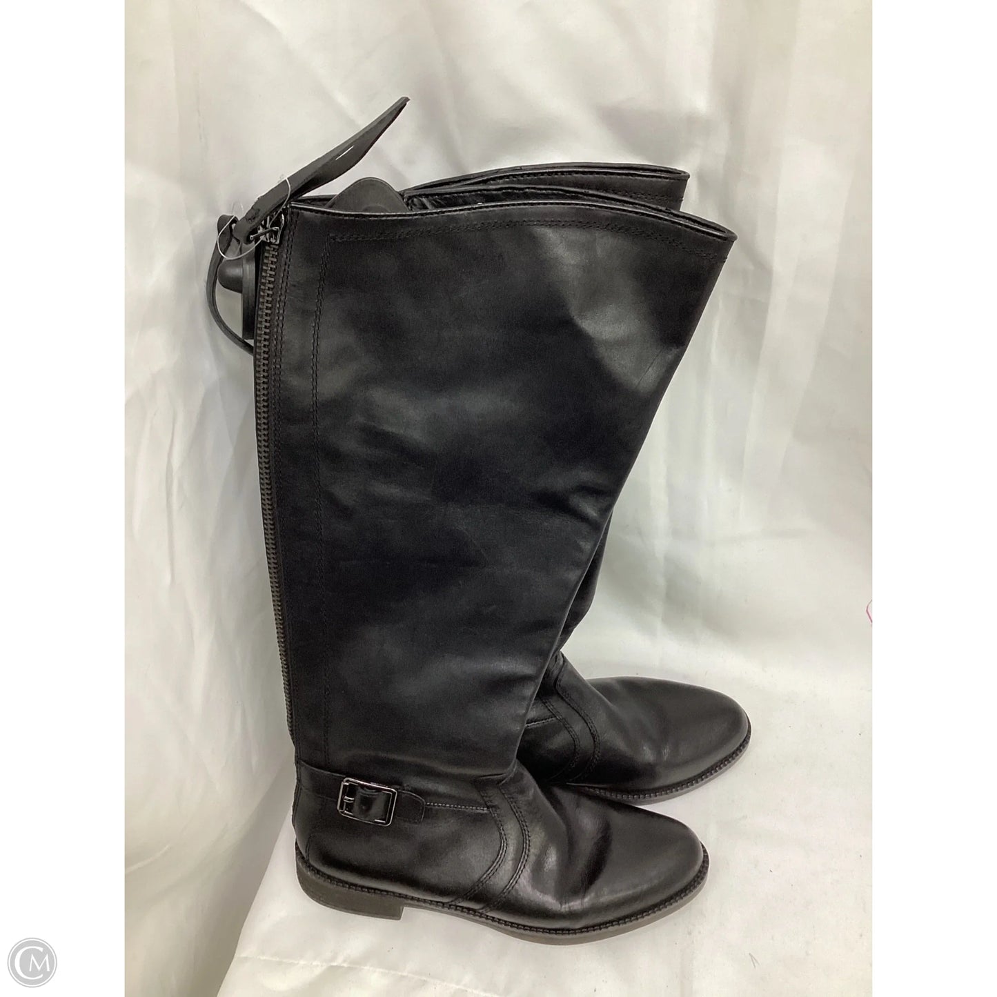 Boots Mid-calf Flats By Franco Sarto In Black, Size: 8