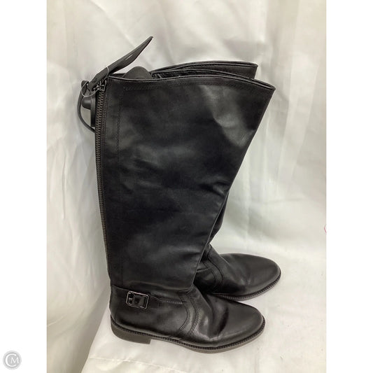 Boots Mid-calf Flats By Franco Sarto In Black, Size: 8