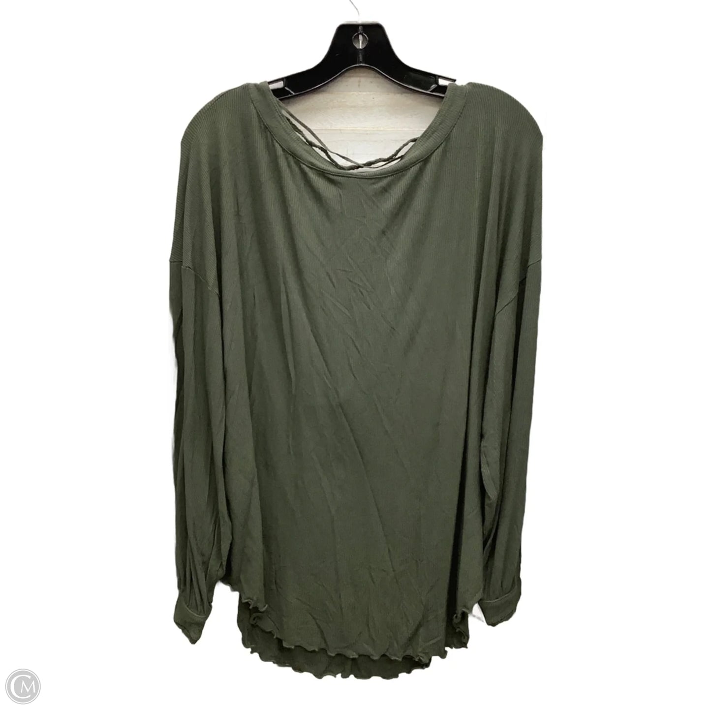 Top Long Sleeve By Free People In Green, Size: M