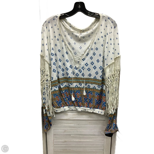 Top Long Sleeve By Free People In Multi-colored, Size: S
