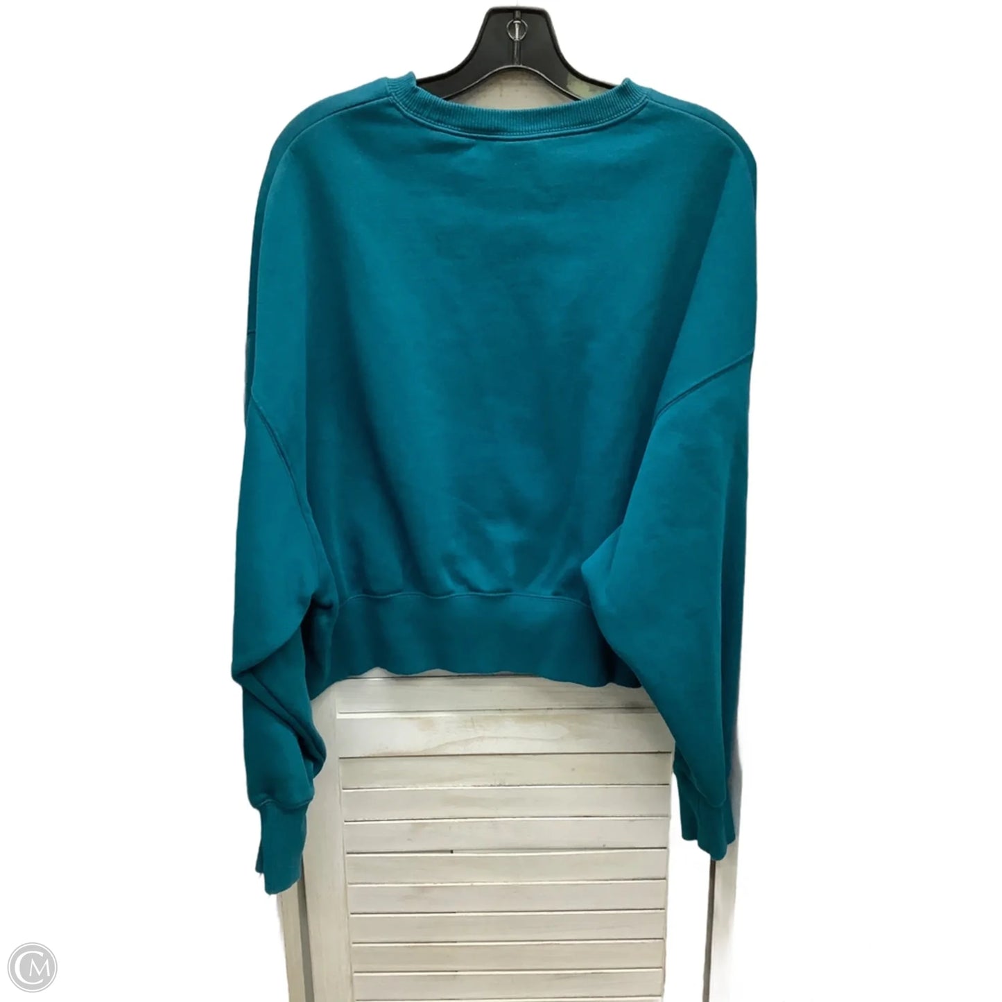 Sweatshirt Crewneck By Nike Apparel In Teal, Size: S