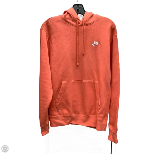 Sweatshirt Hoodie By Nike Apparel In Coral, Size: S