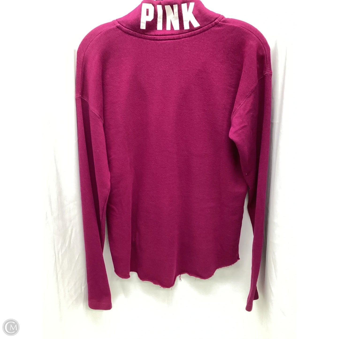 Sweatshirt Collar By Pink In Purple, Size: S