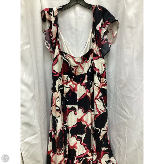 Dress Casual Maxi By Nine West Apparel In Floral Print, Size: 3x