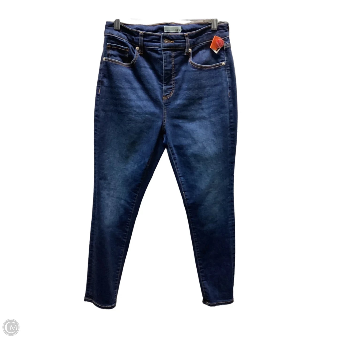Jeans Skinny By Loft In Blue Denim, Size: 6