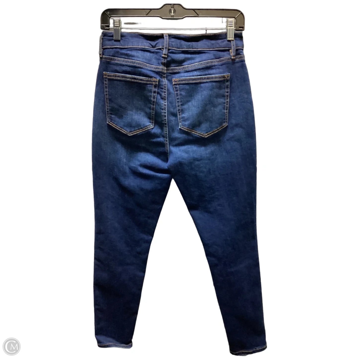 Jeans Skinny By Loft In Blue Denim, Size: 6