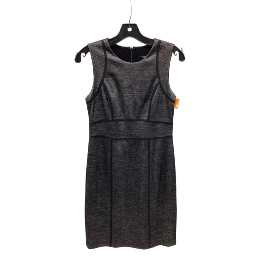 Dress Casual Midi By Ann Taylor In Black & Grey, Size: 2