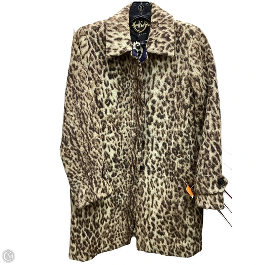 Coat Wool By J. Crew In Leopard Print, Size: 2p