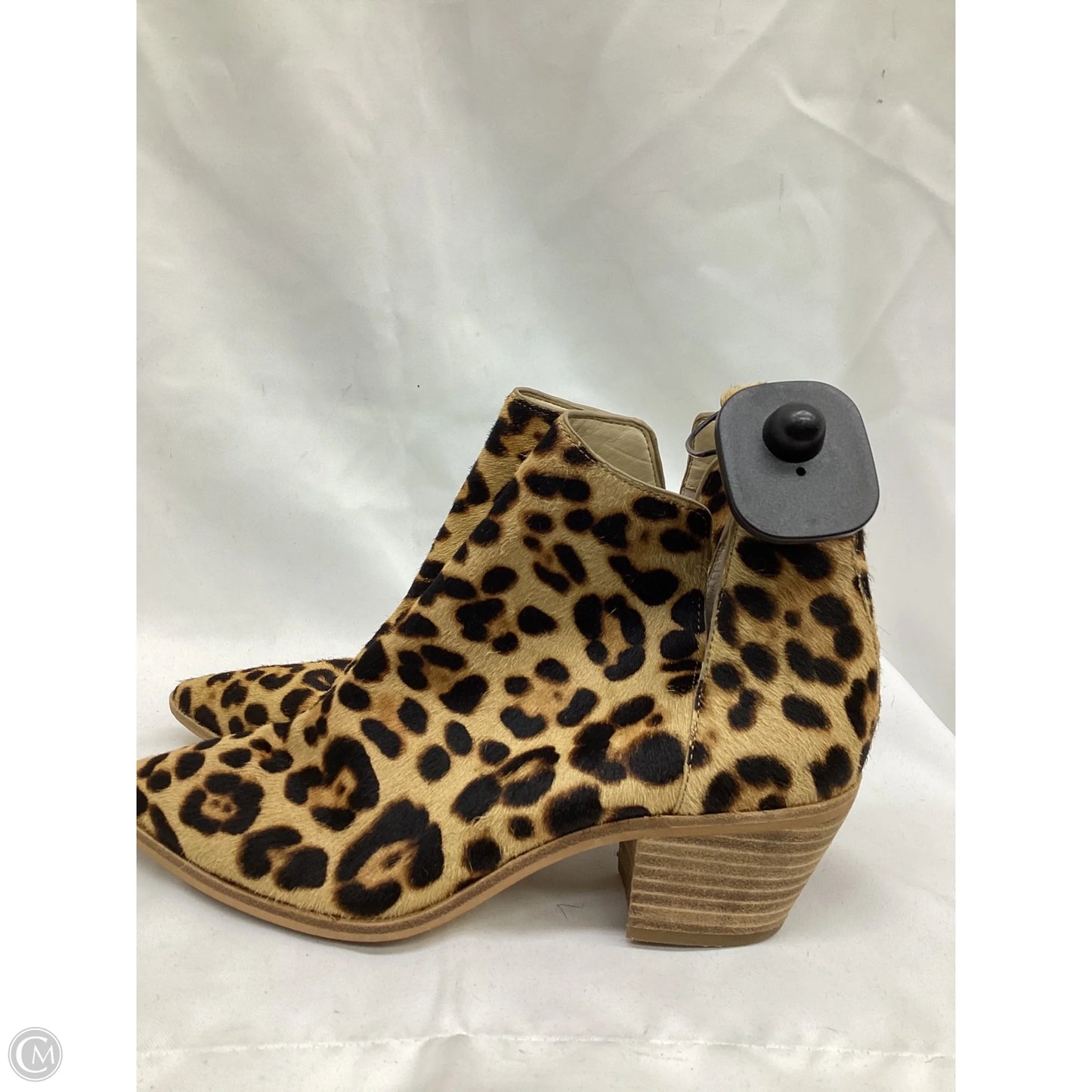 Boots Ankle Heels By Sole Society In Leopard Print, Size: 7